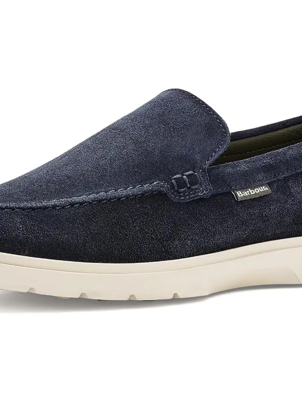 Barbour Navy Suede Carty Slip-On Loafer